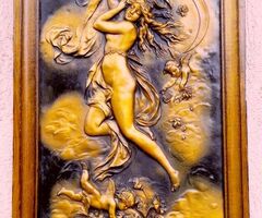 Vörösréz táblaképpáros  Lengyelországból, Prometheus és Afrodité. Egyedi ritkaság