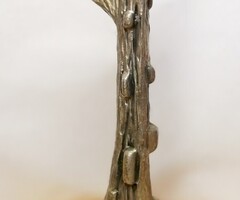 Retro sziklamászó sport relikvia, ezüstözött bronzból. Németországból