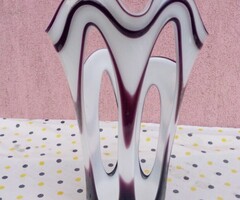 Modern váza különlegesség, Lengyelországból. szárazvirág kompozíciókhoz. Krosno Jozefina