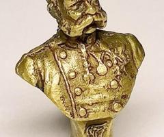 Ferenc József mellszobor - bronz figura miniatúra.