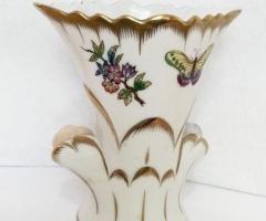 Viktória mintás aranyozott Herendi porcelán váza