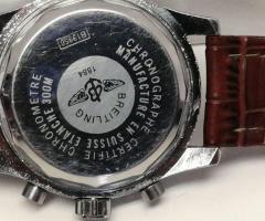 Breitling Certifie Choronometre, méretes férfi karóra bőr szíjjal