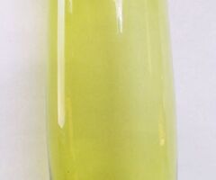Uránium tartalmú neon-zöld színben pompázó ARTDeco váza MURANO, egyedi modern műtárgy ritkaság