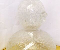 Muránói buborékos falú fúvott váza Olaszországból, Seguso Vetri d'Arte