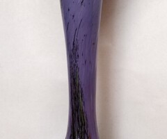 Szakított HARLEQUIN multicolor lyukasztottszájú váza Murano. dekoratív ritkaság a vitrinedbe