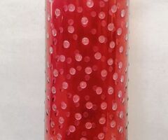 Muránói buborékos falú fúvott váza esőcsepp mintázattal Olaszországból.