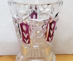 Retro súlyos kristály pohár, Hofbauer Crystal Co. Bajorország 1950-es évek